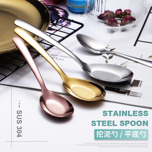 1pc stainless steel spoon round bottom flat chinese el supplies home tableware spoons
1pc stainless steel spoon round bottom flat chinese el supplies home tableware spoons