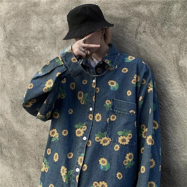 men's jackets fashion ins hip hop little daisy print washed old denim long sleeve shirt jacket 9gr2, Black;brown
men's jackets fashion ins hip hop little daisy print washed old denim long sleeve shirt jacket 9gr2, Black;brown