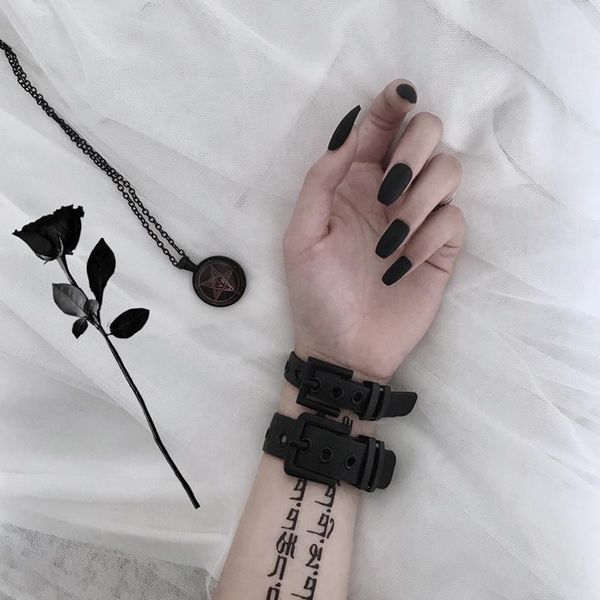 charm bracelets ins harajuku style dark of couple's watch strap network red hand jewelry bracelet pvc personality punk ornamental, Golden;silver
charm bracelets ins harajuku style dark of couple's watch strap network red hand jewelry bracelet pvc personality punk ornamental, Golden;silver