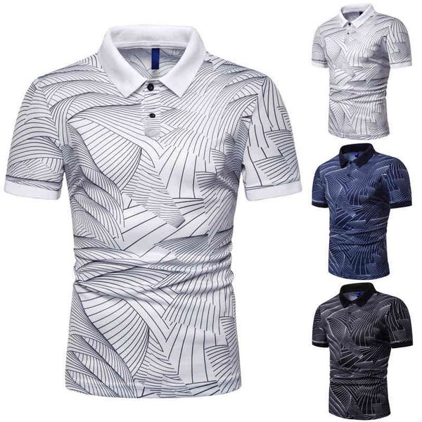 men's fashion trend wave print slim fit short sve lapel men's t-shirt polo, White;black
men's fashion trend wave print slim fit short sve lapel men's t-shirt polo, White;black