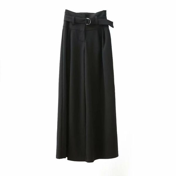women's pants & capris women elegant solid black highwaist sashes wide legs long famale 2021 fashion street wear ladies stylish trouser, Black;white
women's pants & capris women elegant solid black highwaist sashes wide legs long famale 2021 fashion street wear ladies stylish trouser, Black;white