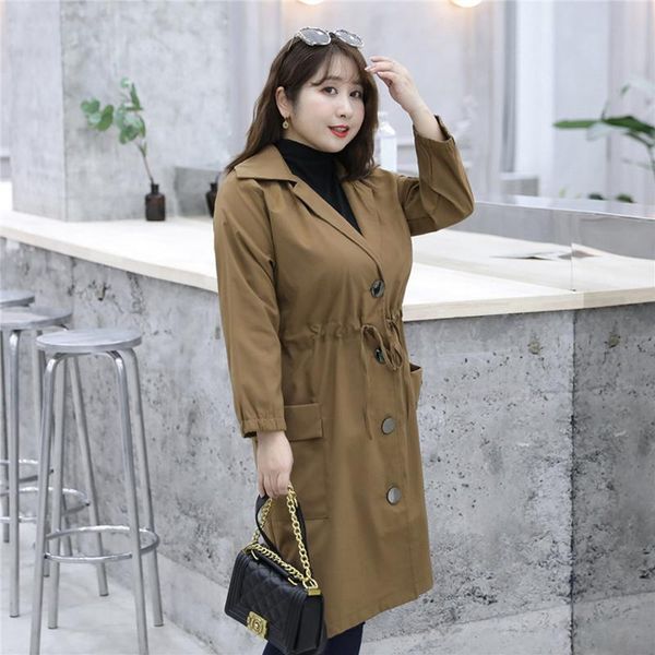 women's trench coats 9000 women loose mid-length coat windproof keep warm 4xl-8xl adjustable drawstring solid color fashion windbreaker, Tan;black
women's trench coats 9000 women loose mid-length coat windproof keep warm 4xl-8xl adjustable drawstring solid color fashion windbreaker, Tan;black