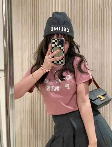 2022 factory wholesale new model high version ce22 spring and summer pink letter flocking t-shirt temperament short sleeve, White
2022 factory wholesale new model high version ce22 spring and summer pink letter flocking t-shirt temperament short sleeve, White