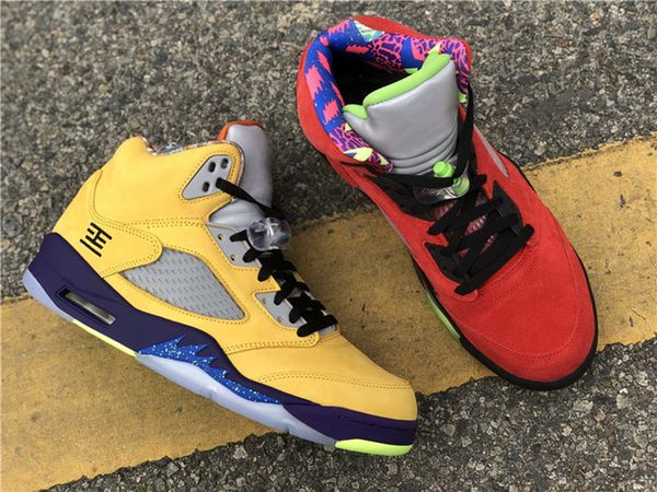 version jumpman 5s what the llimited basketball designer shoes red yellow colorful trainer sports stylist fashion sneakers come with box21p3
version jumpman 5s what the llimited basketball designer shoes red yellow colorful trainer sports stylist fashion sneakers come with box21p3