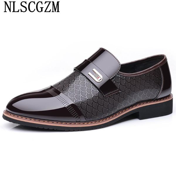 dress shoes patent leather mens loafers formal slip on men wedding oxford for sapato social masculino, Black
dress shoes patent leather mens loafers formal slip on men wedding oxford for sapato social masculino, Black