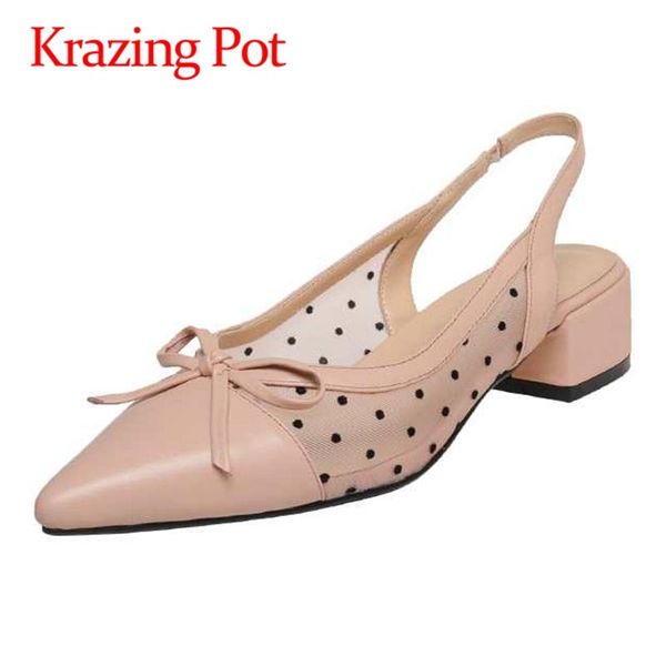 sandals krazing pot genuine leather pointed toe med heels butterfly-knot solid mesh polka dot cap mules slip on women l6f8, Black
sandals krazing pot genuine leather pointed toe med heels butterfly-knot solid mesh polka dot cap mules slip on women l6f8, Black