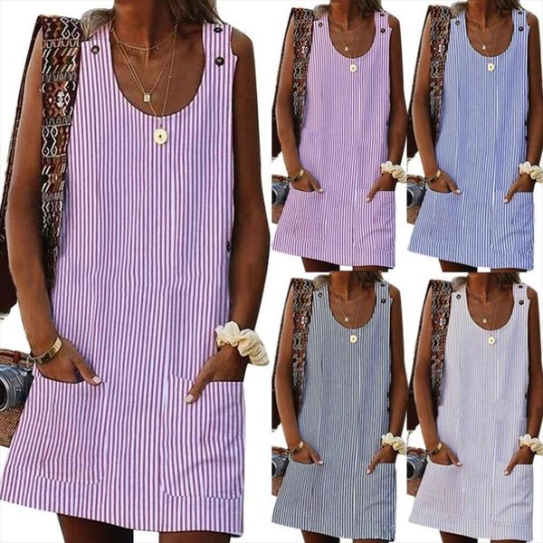 70% sell casual summer womens dress plus size striped loose sleeveless mini with pockets, Black;gray
70% sell casual summer womens dress plus size striped loose sleeveless mini with pockets, Black;gray