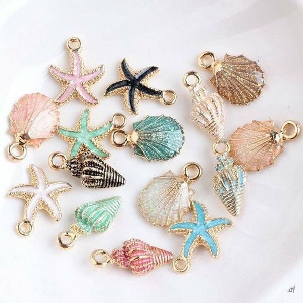 charms nice conch sea shell ocean pendants starfish anklet bracelet necklace diy handmade accessories craft 10/13pcs, Bronze;silver
charms nice conch sea shell ocean pendants starfish anklet bracelet necklace diy handmade accessories craft 10/13pcs, Bronze;silver