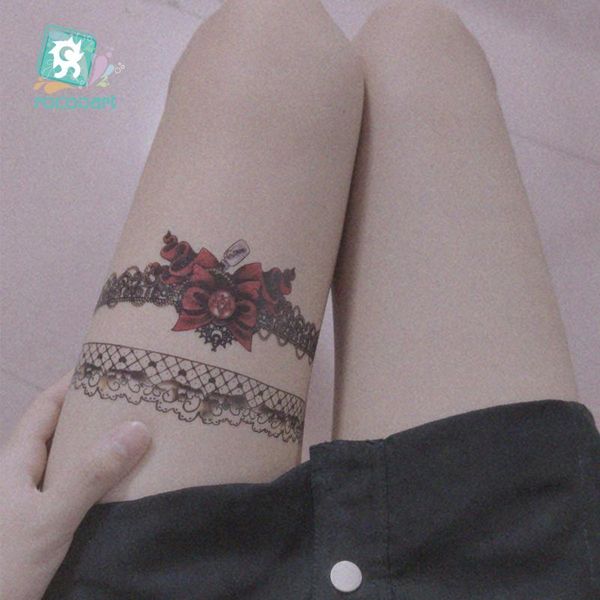 temporary tattoos 21x15cm large size leg water transfer tattoo lace and gun design fake body art stickers for women
temporary tattoos 21x15cm large size leg water transfer tattoo lace and gun design fake body art stickers for women