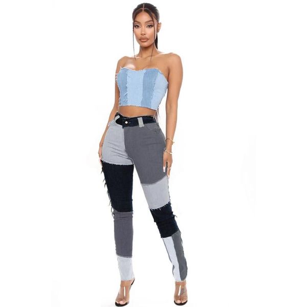 women's jeans echoine 2021 autumn patchwork blue denim pants hight waist skinny pencil fitness stretch tassel trousers streetwear
women's jeans echoine 2021 autumn patchwork blue denim pants hight waist skinny pencil fitness stretch tassel trousers streetwear