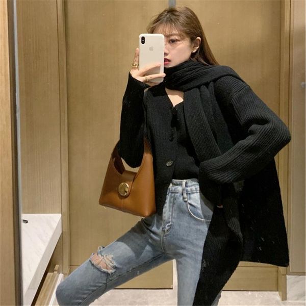 women's knits & tees shirt knitted spring 2021 v-neck design feeling knitting cardigan small brief paragraph coat with a scarf, White
women's knits & tees shirt knitted spring 2021 v-neck design feeling knitting cardigan small brief paragraph coat with a scarf, White