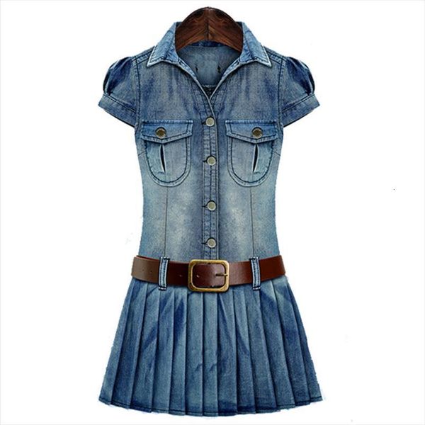 summer plus size fashion women dresses turn down collar casual solid belt slim jeans large denim one piece, Black;gray
summer plus size fashion women dresses turn down collar casual solid belt slim jeans large denim one piece, Black;gray