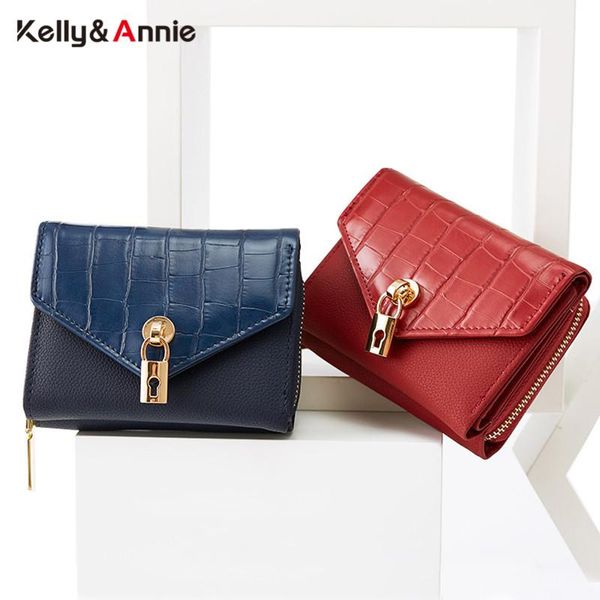 wallets brand designer lock trifold women wallet small purse zipper coin packet synthetic leather carteira ladies female, Red;black
wallets brand designer lock trifold women wallet small purse zipper coin packet synthetic leather carteira ladies female, Red;black
