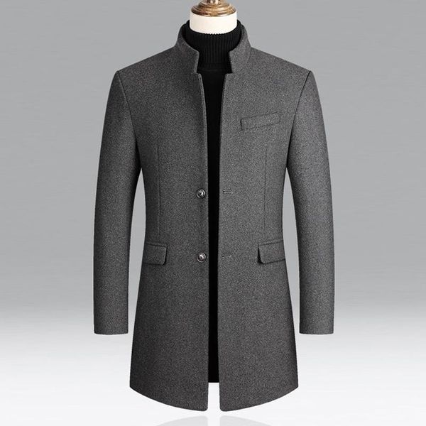 men's wool & blends winter men woolen jacket coat mid-long trench color plus cotton thickening man fashion, Black
men's wool & blends winter men woolen jacket coat mid-long trench color plus cotton thickening man fashion, Black