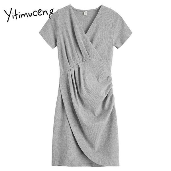 yitimuceng folds dresses women v-neck a-line short sleeve clothing solid summer spring office lady korean fashion dress 210601, Black;gray
yitimuceng folds dresses women v-neck a-line short sleeve clothing solid summer spring office lady korean fashion dress 210601, Black;gray