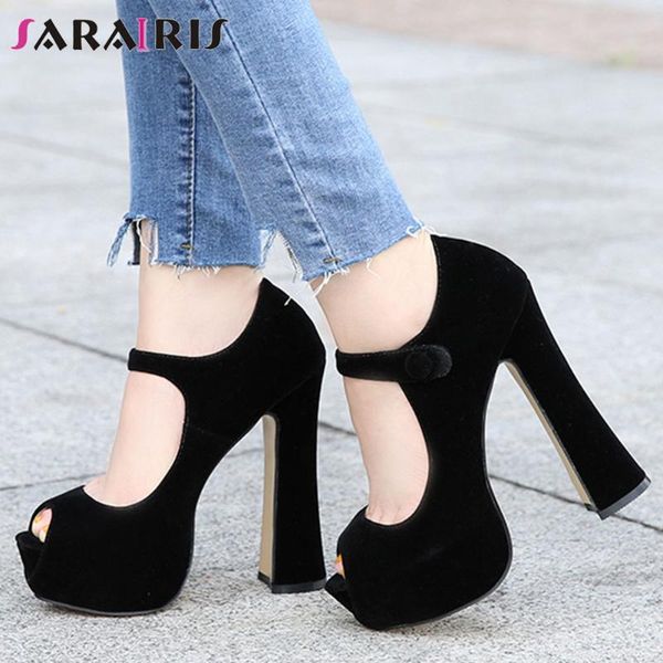 dress shoes sarairis ladies autumn peep toe pumps fashion spring platform women high block heels party woman, Black
dress shoes sarairis ladies autumn peep toe pumps fashion spring platform women high block heels party woman, Black