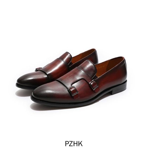 dress shoes oxford for men pzhk zapatos de vestir para hombre cuero genuino pintado a mano doble correa monje mocasines deslizantes, Black
dress shoes oxford for men pzhk zapatos de vestir para hombre cuero genuino pintado a mano doble correa monje mocasines deslizantes, Black