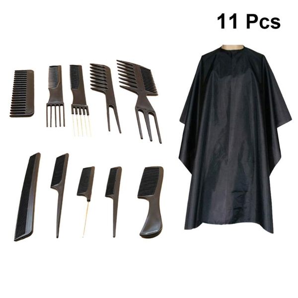 set of 11pcs hair cutting tool men hairdressing kit comb brush apron wipe styling tools (black ) scissors
set of 11pcs hair cutting tool men hairdressing kit comb brush apron wipe styling tools (black ) scissors