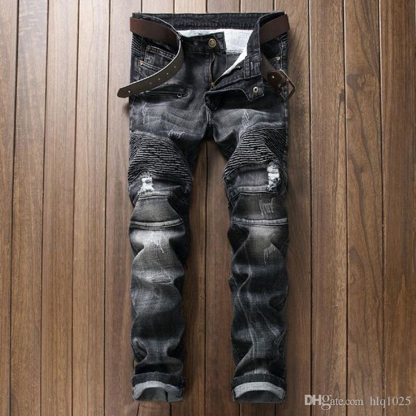 men's jeans male brand mens motorcycle ripped biker multi pockets slim fit pleated skinny jean homme joggers 6d30, Blue
men's jeans male brand mens motorcycle ripped biker multi pockets slim fit pleated skinny jean homme joggers 6d30, Blue