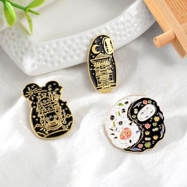 pins, brooches ghost soul gothic enamel pin japanese anime movie yin yand round cartoon badge wholesale lapel for friends fans, Gray
pins, brooches ghost soul gothic enamel pin japanese anime movie yin yand round cartoon badge wholesale lapel for friends fans, Gray