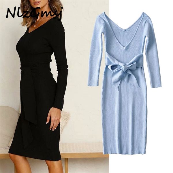 dres fashion women solid elegant v neck sweater dress long sleeve ladies mini spring summer 210628, Black;gray
dres fashion women solid elegant v neck sweater dress long sleeve ladies mini spring summer 210628, Black;gray