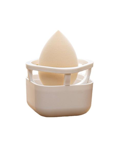 hooks & rails beauty egg shelf storage rack box sponge makeup dust proof bracket gourd powder puff