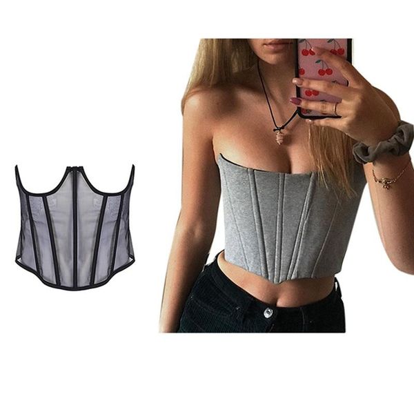 women's shapers 1 pcs women bandage corset waist shapewear black & fishbone chest tube gray s, Black;white
women's shapers 1 pcs women bandage corset waist shapewear black & fishbone chest tube gray s, Black;white