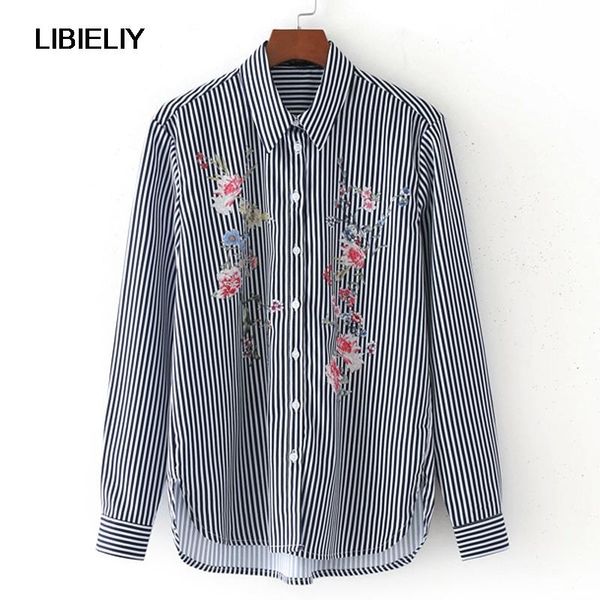 women's blouses & shirts floral embroidery turn-down collar loose blouse women nice summer fashion black-and-white striped long sleeve
women's blouses & shirts floral embroidery turn-down collar loose blouse women nice summer fashion black-and-white striped long sleeve