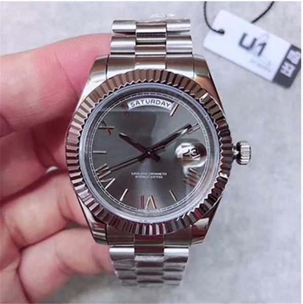 Top qulitay Factory Mens Watches Wristwatches Mechanical Automatic Daydate Sapphire Glass 41MM Stainless steel Original Clasp, Slivery;brown
Top qulitay Factory Mens Watches Wristwatches Mechanical Automatic Daydate Sapphire Glass 41MM Stainless steel Original Clasp, Slivery;brown
