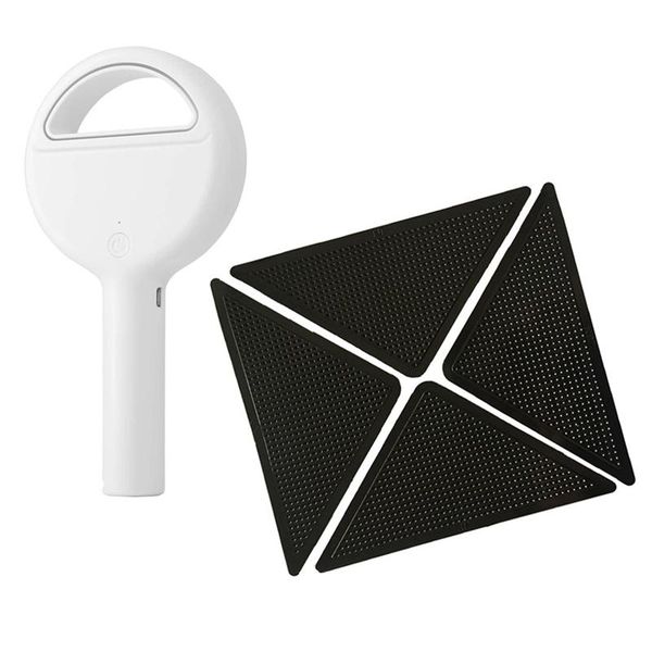 white portable fan bladeless handheld with 4 pieces of reusable washable silicone non-slip stickers bath mats
white portable fan bladeless handheld with 4 pieces of reusable washable silicone non-slip stickers bath mats