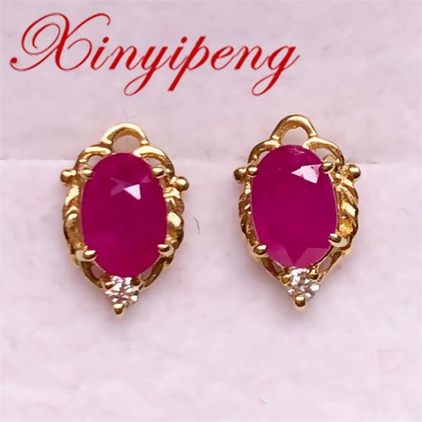 stud xin yipeng real 18k yellow gold inlaid natural ruby earrings fine gemstone jewelry wedding engagement gifts for women, Golden;silver
stud xin yipeng real 18k yellow gold inlaid natural ruby earrings fine gemstone jewelry wedding engagement gifts for women, Golden;silver