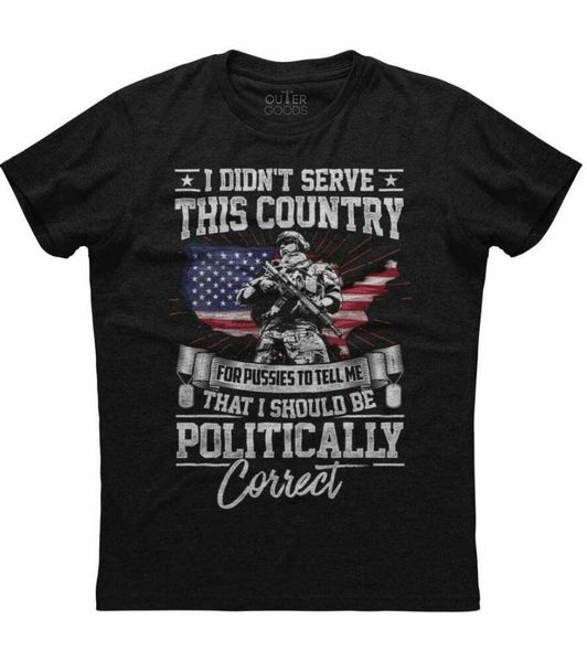 men's t-shirts i didn't serve this country for pussies american veteran black t-shirt, White;black
men's t-shirts i didn't serve this country for pussies american veteran black t-shirt, White;black