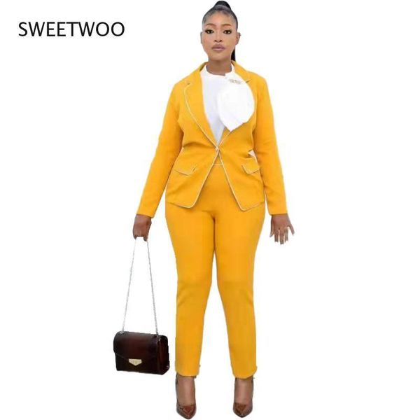 women's two piece pants spring and autumn solid color striped long-sleeved trousers pure temperament suit casual, White
women's two piece pants spring and autumn solid color striped long-sleeved trousers pure temperament suit casual, White