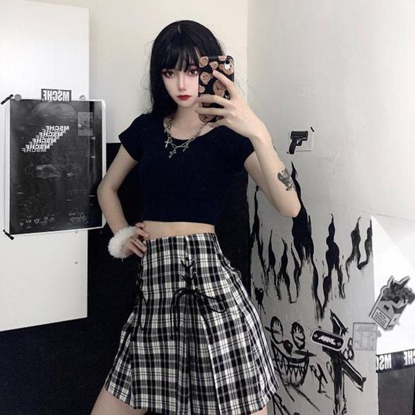 skirts pleated woman skirt summer plaid harajuku female retro empire casual japanese kawaii, Black
skirts pleated woman skirt summer plaid harajuku female retro empire casual japanese kawaii, Black