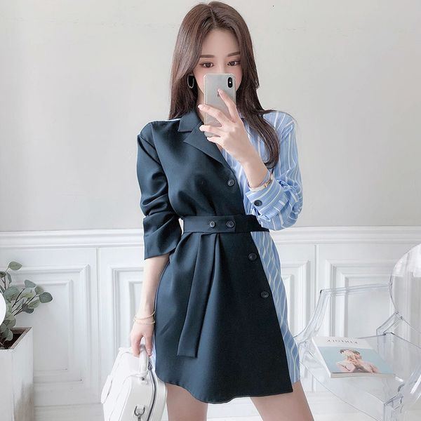 dress elegant women fancy shredded stripes single-breasted temperament dressed as office casual autumn shirt 789m, Black;gray
dress elegant women fancy shredded stripes single-breasted temperament dressed as office casual autumn shirt 789m, Black;gray