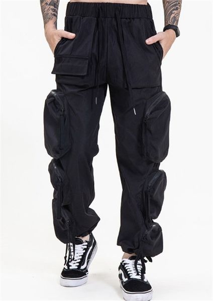 mens pants 2021ss whoisjacov pocket cargo men women joggers drawstring sweatpants trousers, Black
mens pants 2021ss whoisjacov pocket cargo men women joggers drawstring sweatpants trousers, Black