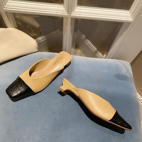 low heel half slipper shoes for women mules square toe 2021 spring new female casual shoes slip on mules slippers ourdoor slides, Black
low heel half slipper shoes for women mules square toe 2021 spring new female casual shoes slip on mules slippers ourdoor slides, Black