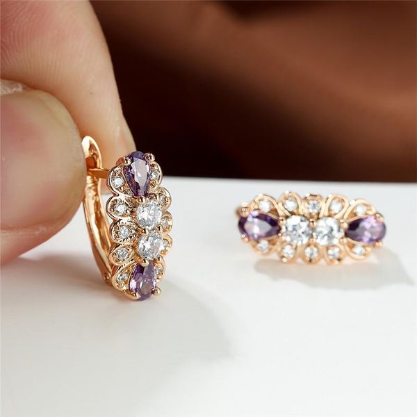 hoop & huggie vintage rose gold color earrings rainbow zircon geometric stone female cute flower for women boho jewelry, Golden;silver
hoop & huggie vintage rose gold color earrings rainbow zircon geometric stone female cute flower for women boho jewelry, Golden;silver