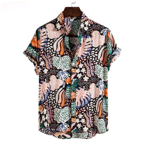 men's casual shirts fashion dot mens hawaiian beach 2021 summer short sleeve floral print tropical aloha holiday vacation clothing, White;black
men's casual shirts fashion dot mens hawaiian beach 2021 summer short sleeve floral print tropical aloha holiday vacation clothing, White;black