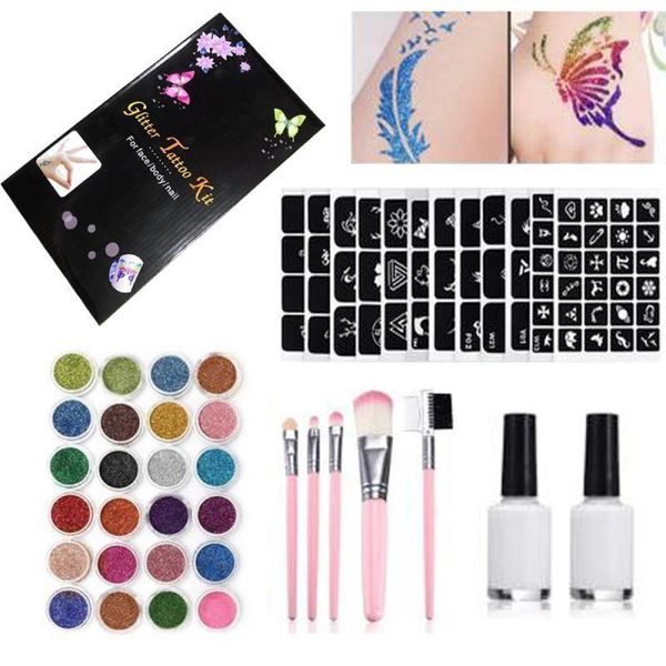 color 125 templates flash diamond glitter powder for temporary tattoo kids face body painting art tools suit tslm11
color 125 templates flash diamond glitter powder for temporary tattoo kids face body painting art tools suit tslm11