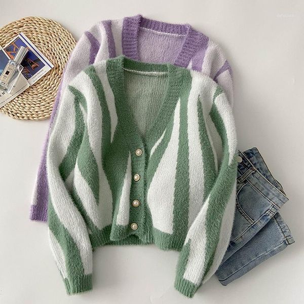 women's knits & tees japanese lazy wind hit color knitted cardigan sweater woman 2021 retro loose-fitting thin coat autumn, White
women's knits & tees japanese lazy wind hit color knitted cardigan sweater woman 2021 retro loose-fitting thin coat autumn, White