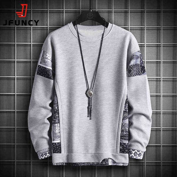 jfuncy autumn harajuku sweatshirt for men oversized fake 2 piece hoodies korean o-neck man streetwear male fashion clothes 211217, Black
jfuncy autumn harajuku sweatshirt for men oversized fake 2 piece hoodies korean o-neck man streetwear male fashion clothes 211217, Black