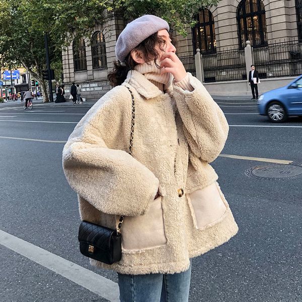 women's jackets lamb wool coat women autumn and winter new korean version of the explosion fur in one medium long thick fleece r0j, Black;brown
women's jackets lamb wool coat women autumn and winter new korean version of the explosion fur in one medium long thick fleece r0j, Black;brown