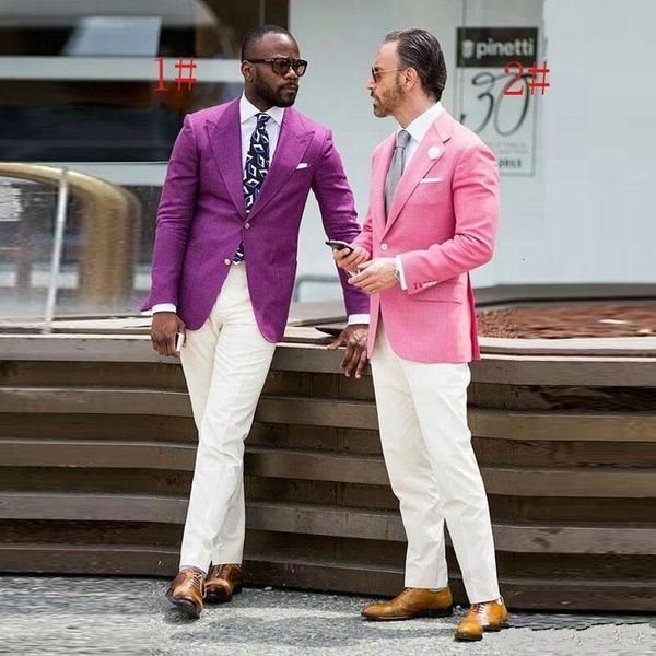 men's suits & blazers men pink linen for man wedding business blazer male groom smoking two buttons slim fit pieces e0l1, White;black
men's suits & blazers men pink linen for man wedding business blazer male groom smoking two buttons slim fit pieces e0l1, White;black