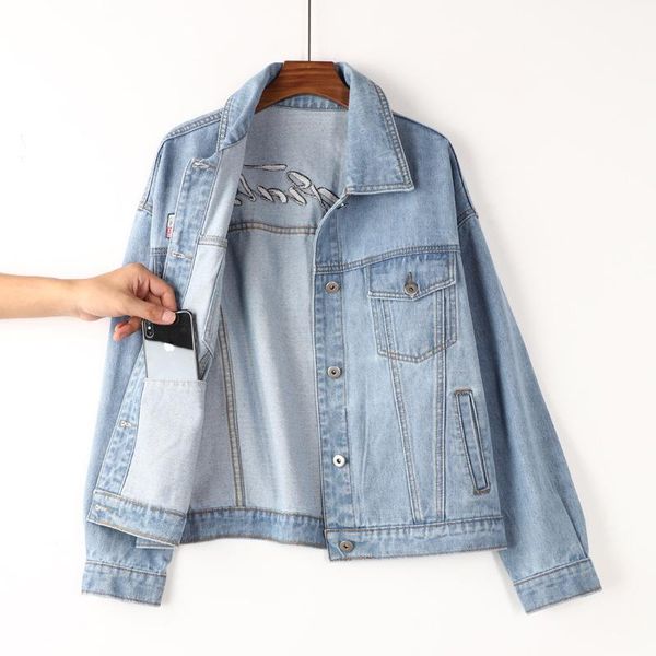 chamarras de mezclilla para mujer denim jackets for women 2021 spijkerjas loose cazadora vaquera spring autumn clothes women's, Black;brown
chamarras de mezclilla para mujer denim jackets for women 2021 spijkerjas loose cazadora vaquera spring autumn clothes women's, Black;brown
