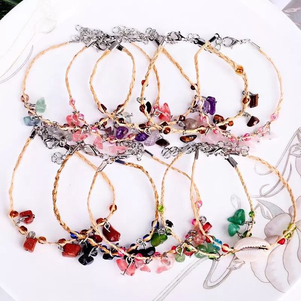 women bracelets braided multi-colors gravel beading pendant handwear beach boho charm bracelets jewelry gift accessories, Golden;silver
women bracelets braided multi-colors gravel beading pendant handwear beach boho charm bracelets jewelry gift accessories, Golden;silver