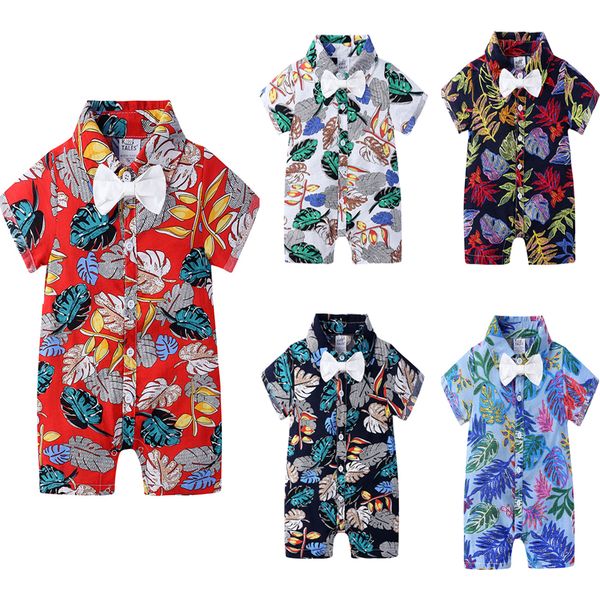 6-24m boy summer one pieces turn-down collar jumpsuits toddler infant baby boys short sleeve printed rompers with tie, White
6-24m boy summer one pieces turn-down collar jumpsuits toddler infant baby boys short sleeve printed rompers with tie, White