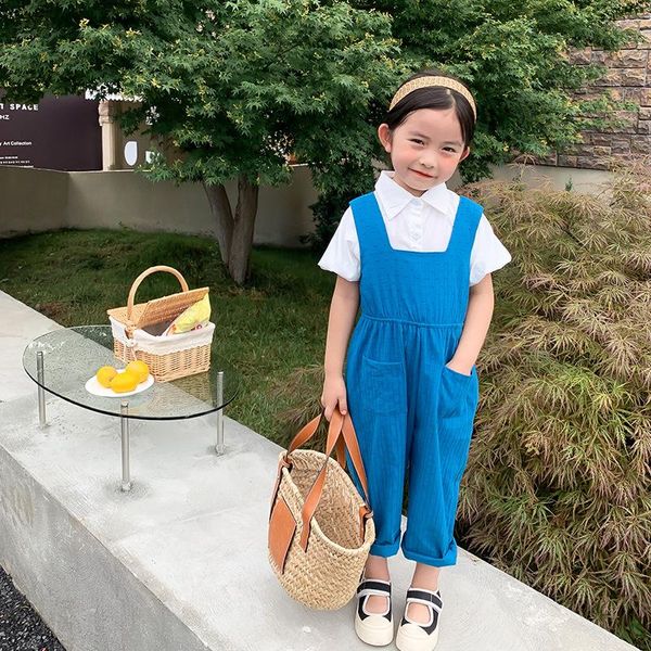 jumpsuits children's pants summer korean strap casual foreign style one-piece for boys and girls 11-9, Blue
jumpsuits children's pants summer korean strap casual foreign style one-piece for boys and girls 11-9, Blue