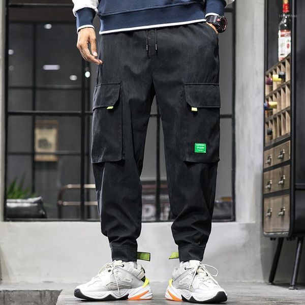 men's pants hip hop joggers men cargo harem multi-pocket sweatpants man streetwear casual mens work overalls pantalone a50, Black
men's pants hip hop joggers men cargo harem multi-pocket sweatpants man streetwear casual mens work overalls pantalone a50, Black