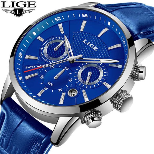 lige fashion mens watches brand luxury blue quartz clock male casual leather waterproof sport chronograph relogio masculino 210527, Slivery;brown
lige fashion mens watches brand luxury blue quartz clock male casual leather waterproof sport chronograph relogio masculino 210527, Slivery;brown